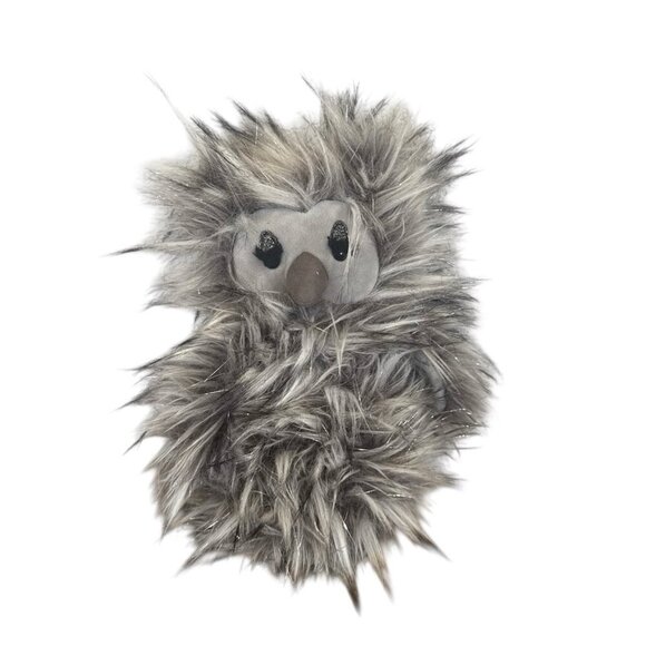 Jellycat London Owl Plush Gloria Grey Sparkle Glitter Stuffed Animal Retired - Picture 1 of 10